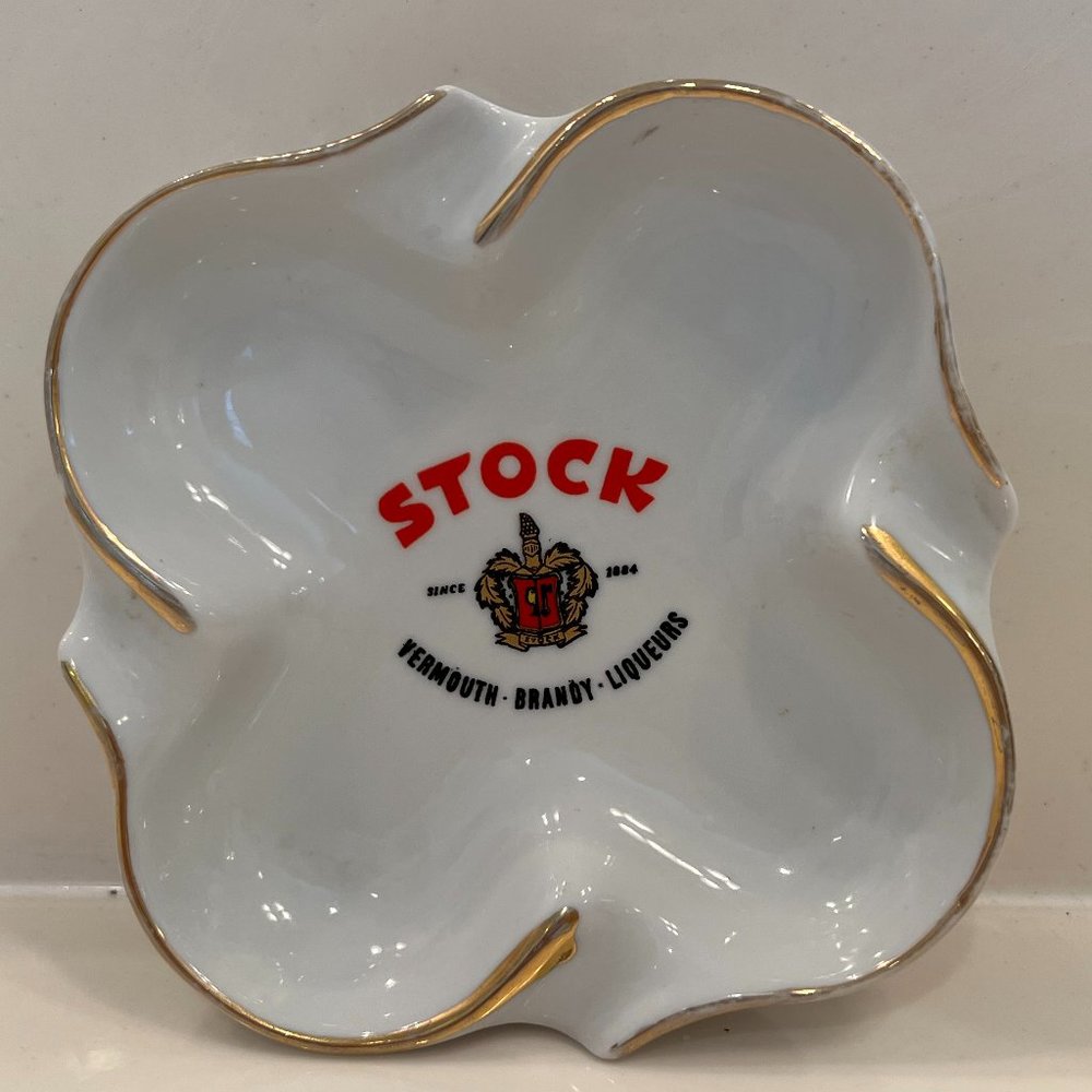 Vintage Stock Italian Vermouth Liqueurs Jewelry dish or Ashtray  John Ver's